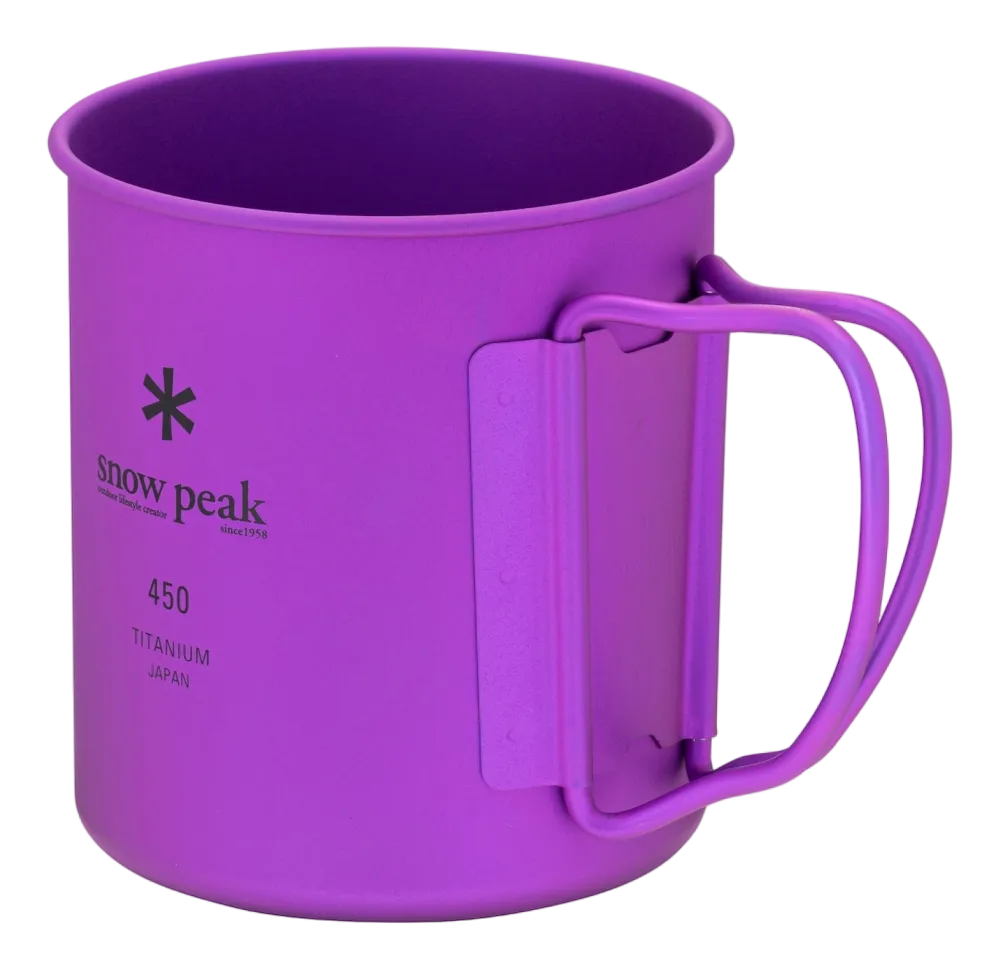 Snow Peak Mok Titanium Single Wall Purple 450ml Outlet