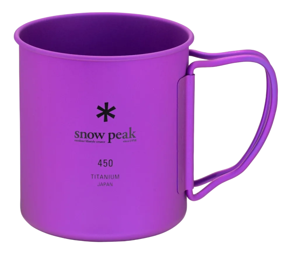 Snow Peak Mok Titanium Single Wall Purple 450ml Outlet