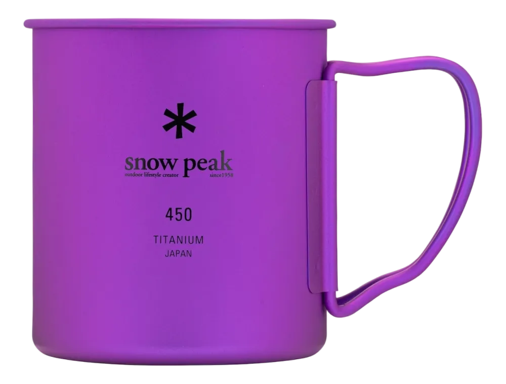 Snow Peak Mok Titanium Single Wall Purple 450ml Outlet