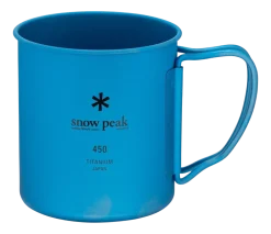 Snow Peak Mok Titanium Single Wall Blue 450ml New