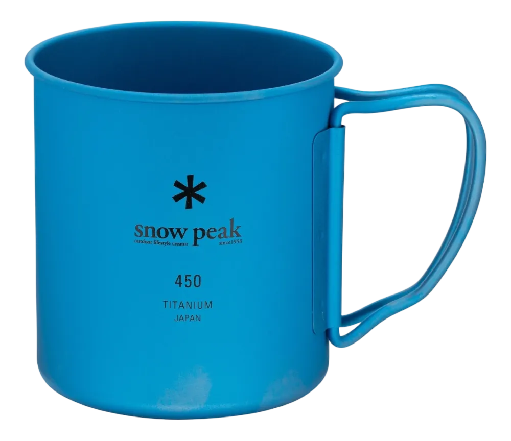Snow Peak Mok Titanium Single Wall Blue 450ml New