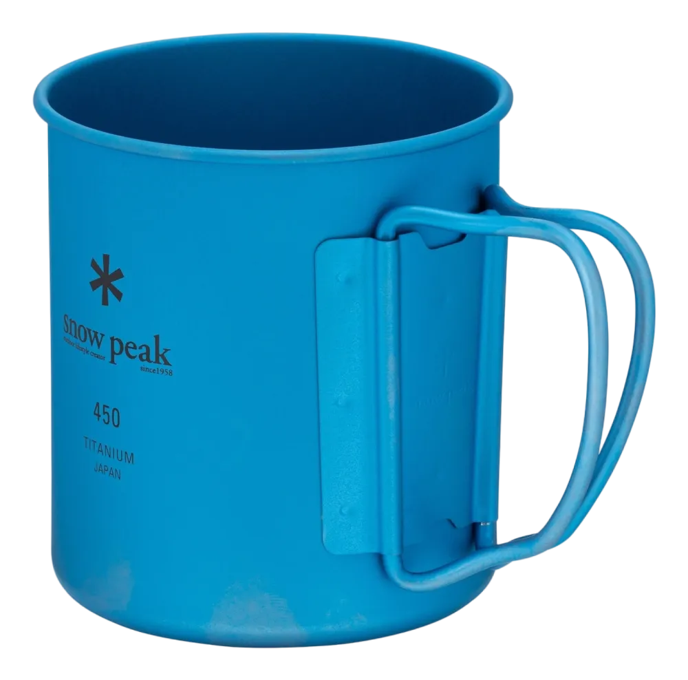 Snow Peak Mok Titanium Single Wall Blue 450ml New