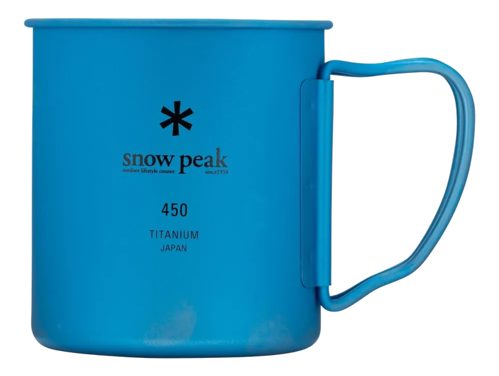 Snow Peak Mok Titanium Single Wall Blue 450ml New