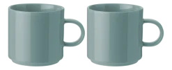 Stelton Mok Dusty Green 200 ml (Set van 2) New