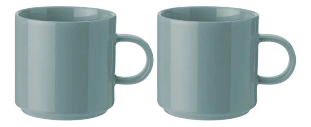 Stelton Mok Dusty Green 200 ml (Set van 2) New
