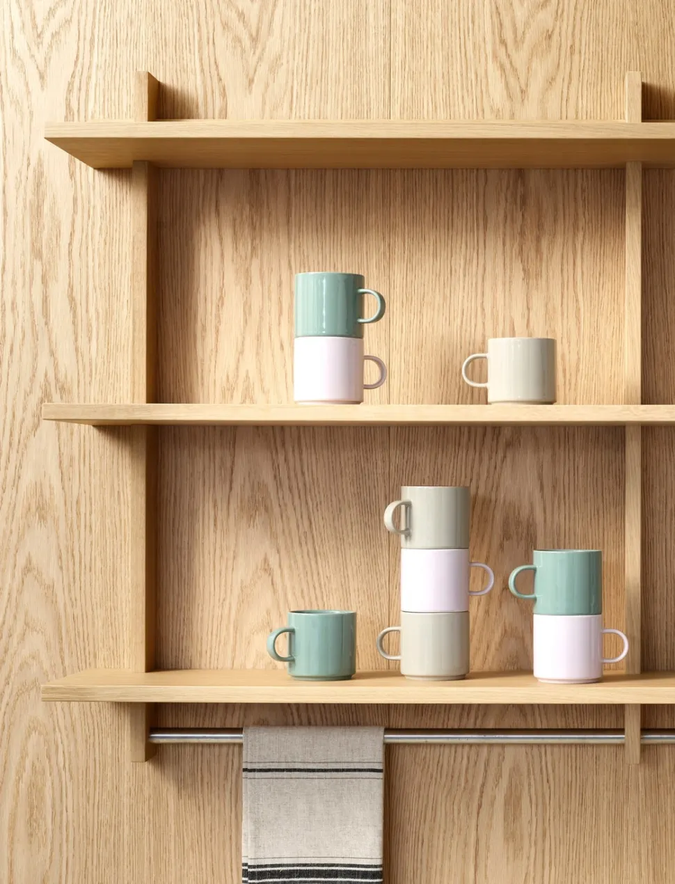 Mok Stelton Stelton Grey 200 ml (Set van 2)