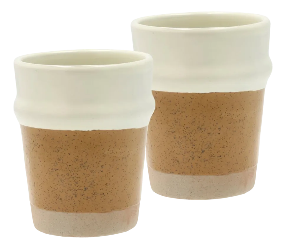 Mok Villa Collection Evig Amber Cream 0,35 L (Set van 2)