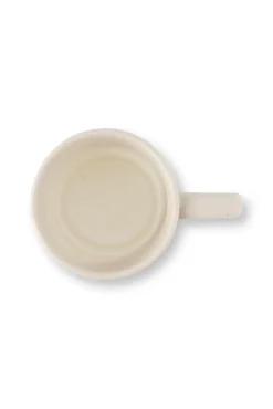 Mok vtwonen Mugs With Ear Ceramic Offwhite (Set van 4)