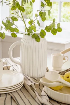 Mok vtwonen Mugs With Ear Ceramic Offwhite (Set van 4)
