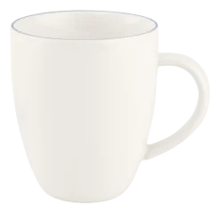 VT Wonen Mok vtwonen Mug With Ear White-Blue Line 275ml (Set van 6) Sale