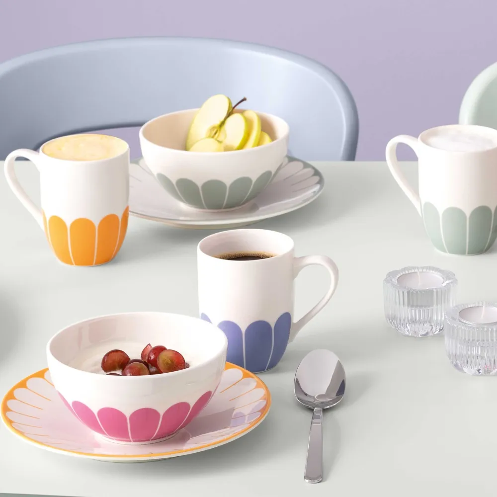 Villeroy & Boch Mueslikom Fleur Cassis Ø14cm (4 delig) Discount