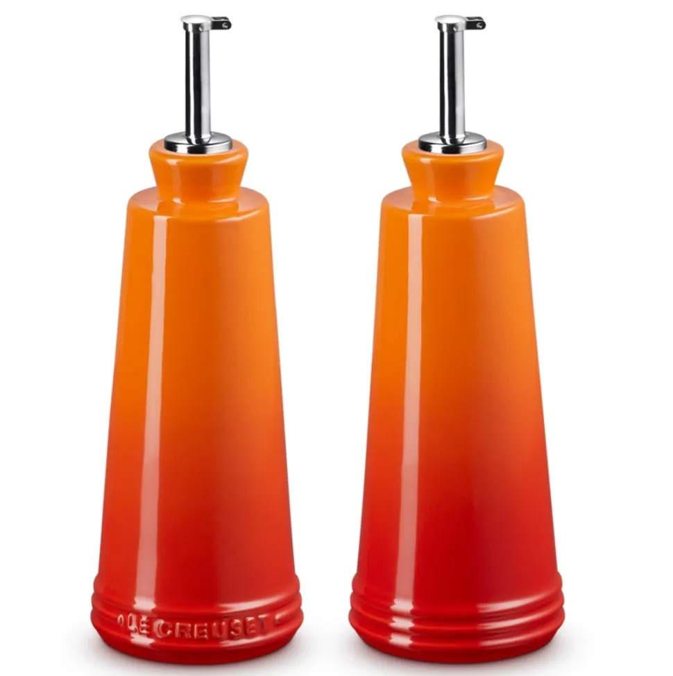 Olie- & Azijnstel Le Creuset Oranjerood