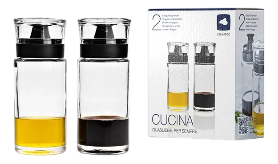 Olie- & Azijnstel Leonardo Cucina