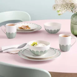Villeroy & Boch Onbijt-/ Dessertbord Fleur Vert Ø21cm (6 delig) Outlet