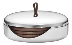 Georg Jensen Onderzetter Sky Leather (Set van 4) Sale