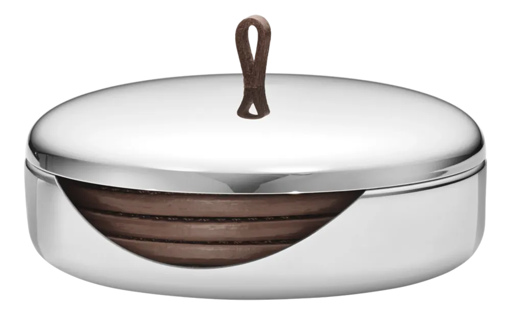 Georg Jensen Onderzetter Sky Leather (Set van 4) Sale