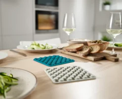 Onderzetter Joseph Joseph Duo Silicone Trivets Blauw/Wit (2-delig)