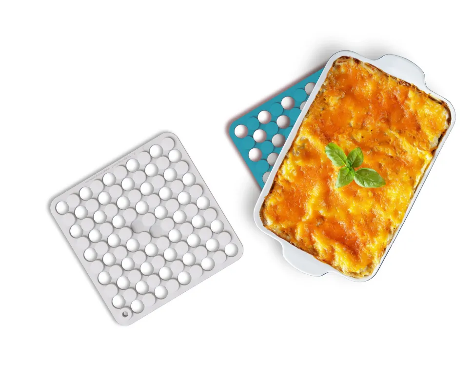 Onderzetter Joseph Joseph Duo Silicone Trivets Blauw/Wit (2-delig)