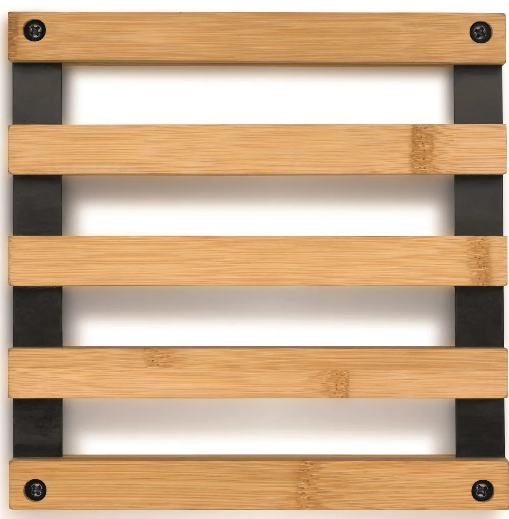 Kela Onderzetter Kiril Zwart 20 x 20 cm Outlet