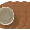 Onderzetter Lind DNA Curve Corduroy Nupo Nature (Set van 4)