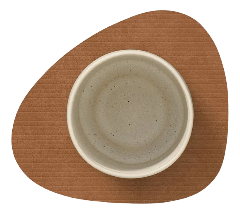 Onderzetter Lind DNA Curve Corduroy Nupo Nature (Set van 4)