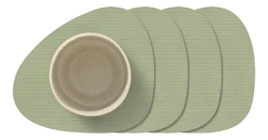 Lind DNA Onderzetter Curve Corduroy Nupo Olive Green (Set van 4) Online