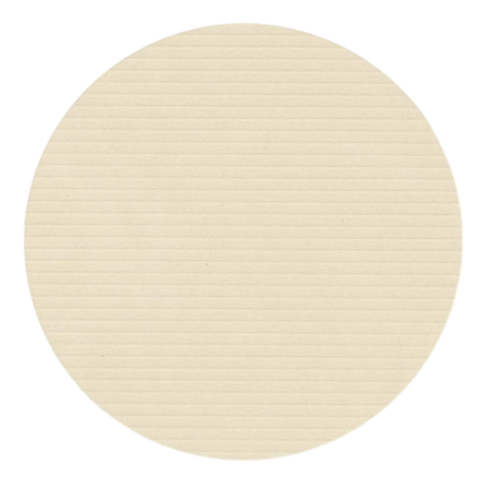 Onderzetter Lind DNA Glass Mat Circle Corduroy Nupo Vanilla (Set van 4)