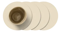 Onderzetter Lind DNA Glass Mat Circle Nupo Vanilla (Set van 4)
