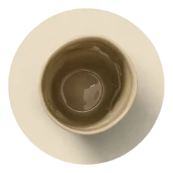 Onderzetter Lind DNA Glass Mat Circle Nupo Vanilla (Set van 4)