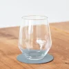 Lind DNA Onderzetter Glass Mat Circle Nupo Light Blue (Set van 4) Clearance