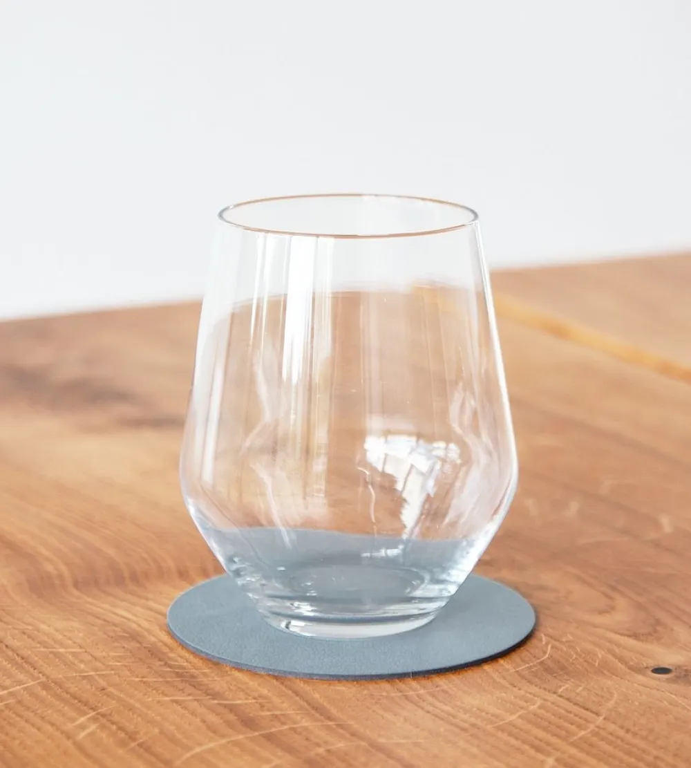 Lind DNA Onderzetter Glass Mat Circle Nupo Light Blue (Set van 4) Clearance