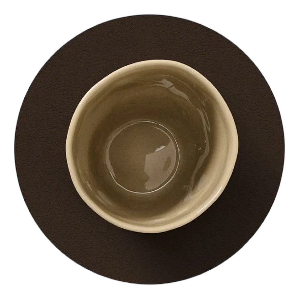 Onderzetter Lind DNA Glass Mat Circle Nupo Hazel (Set van 4)