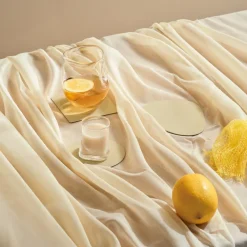 Lind DNA Onderzetter Glass Mat Curve Nupo Lemon Sorbet (Set van 4) Outlet