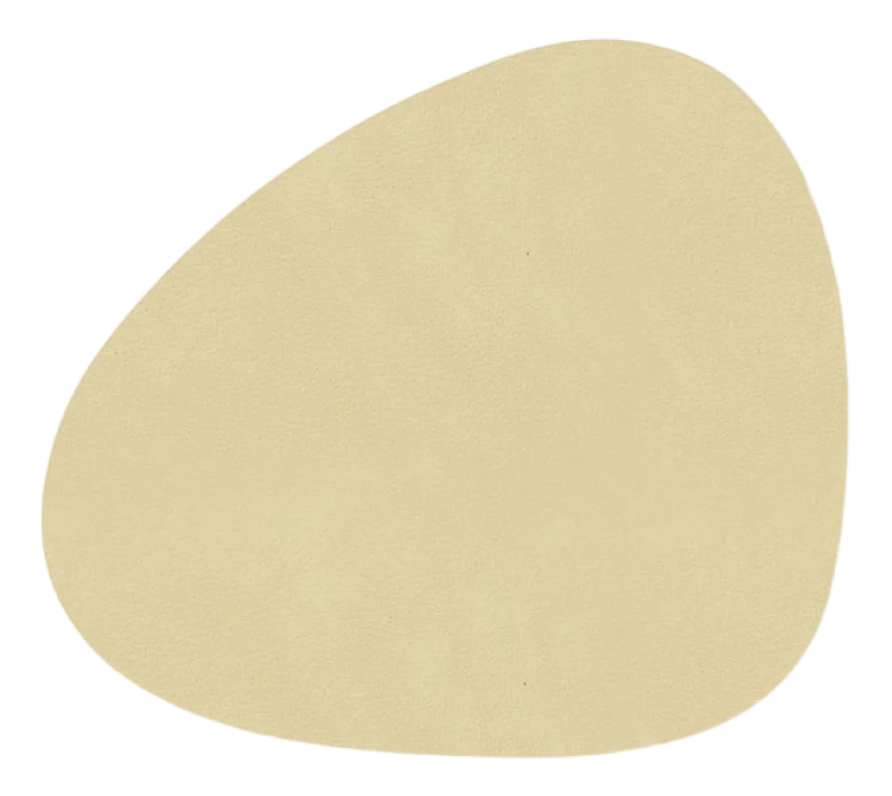 Lind DNA Onderzetter Glass Mat Curve Nupo Lemon Sorbet (Set van 4) Outlet