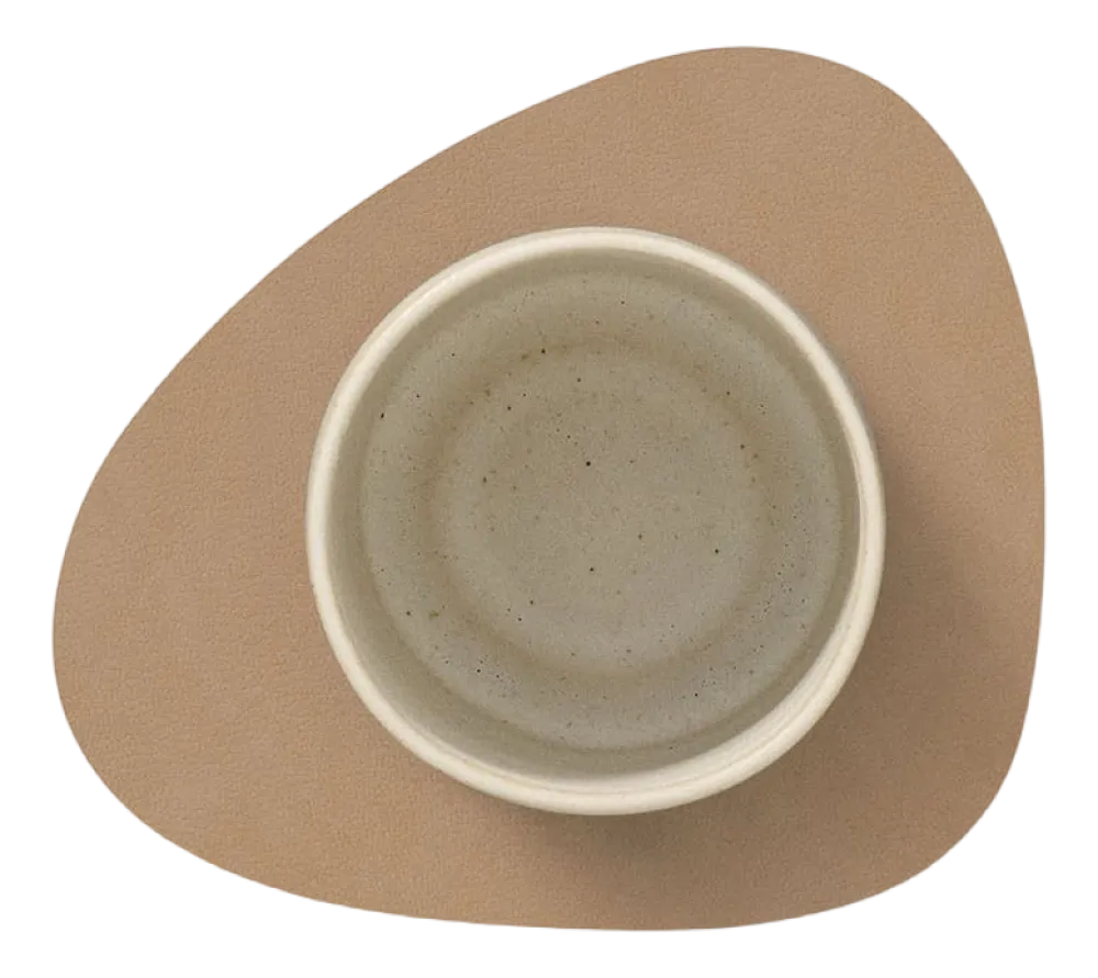 Lind DNA Onderzetter Glass Mat Curve Nupo Nougat (Set van 4) Sale