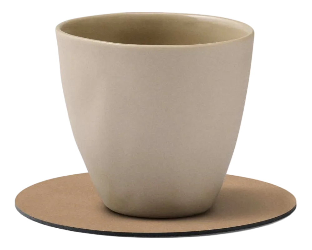 Lind DNA Onderzetter Glass Mat Circle Nupo Nougat (Set van 4) Best