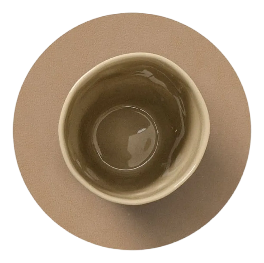 Lind DNA Onderzetter Glass Mat Circle Nupo Nougat (Set van 4) Best