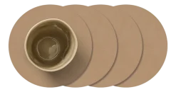Lind DNA Onderzetter Glass Mat Circle Nupo Nougat (Set van 4) Best