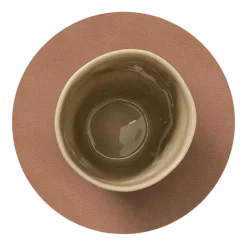 Lind DNA Onderzetter Glass Mat Circle Nupo Old Rose (Set van 4) Sale