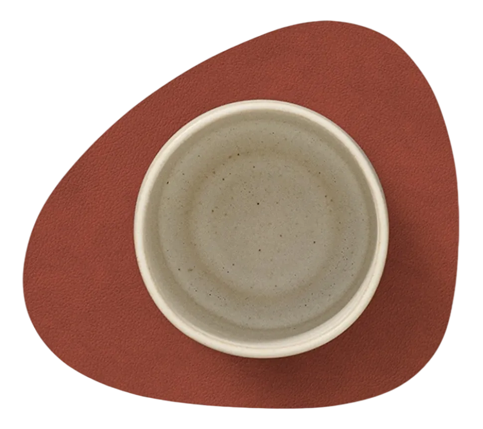 Onderzetter Lind DNA Glass Mat Curve Nupo Sienna (Set van 4)