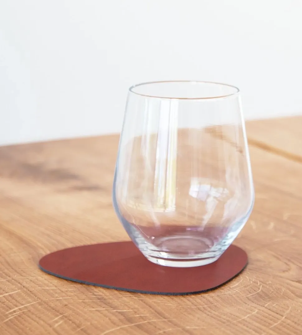 Onderzetter Lind DNA Glass Mat Curve Nupo Sienna (Set van 4)