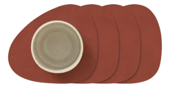 Onderzetter Lind DNA Glass Mat Curve Nupo Sienna (Set van 4)