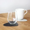 Onderzetter Lind DNA Glass Mat Double Curve Cloud Nupo Black Metallic (Set van 4)