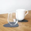 Onderzetter Lind DNA Glass Mat Double Curve Nupo Dark Blue Black (Set van 4)