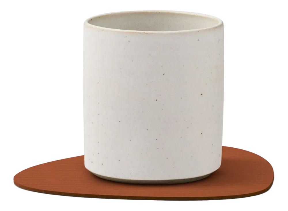 Lind DNA Onderzetter Glass Mat Curve Corduroy Nupo Rust (Set van 4)