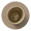 Onderzetter Lind DNA Glass Mat Circle Corduroy Nupo Clay Brown (Set van 4)
