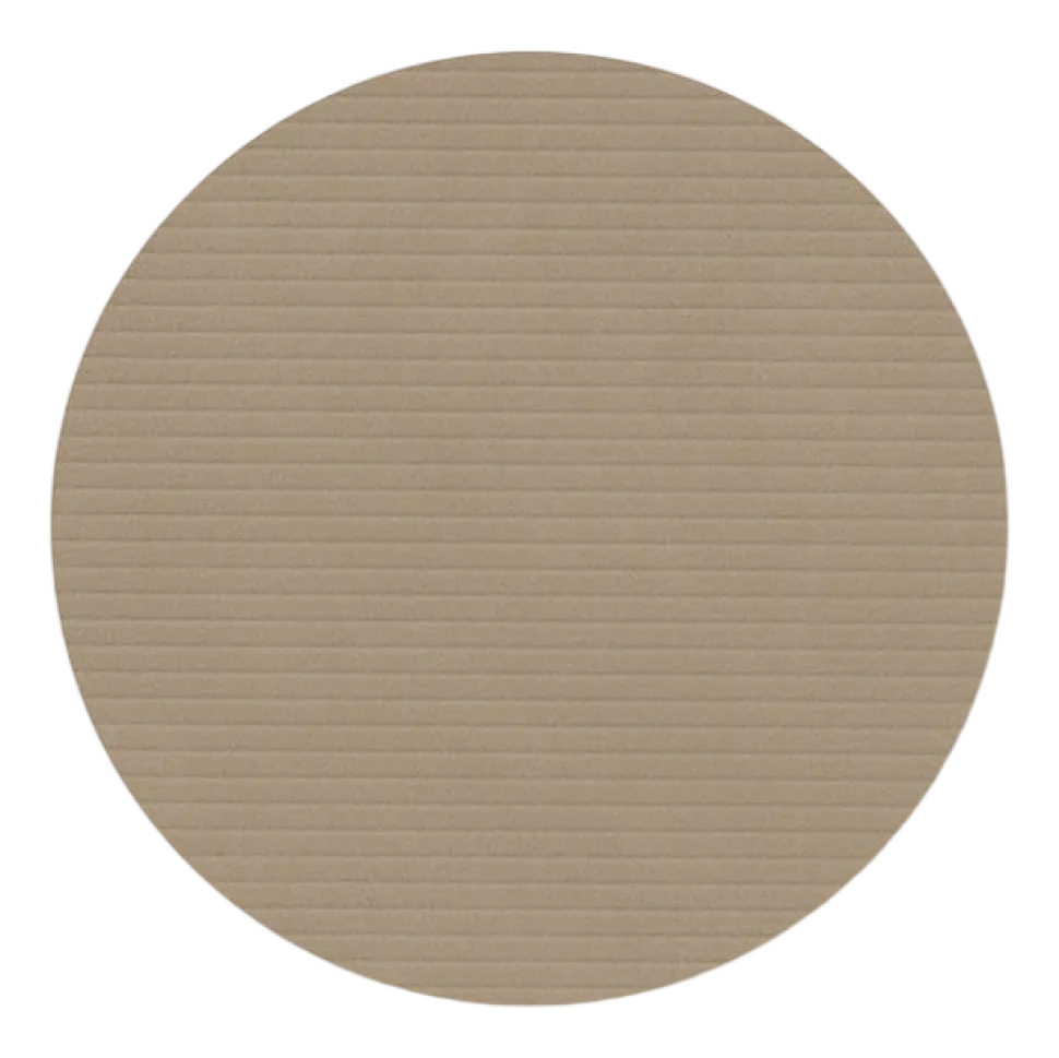 Onderzetter Lind DNA Glass Mat Circle Corduroy Nupo Clay Brown (Set van 4)