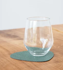 Lind DNA Onderzetter Glass Mat Curve Hippo Pastel Green (Set van 4) Best
