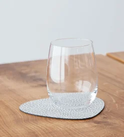 Lind DNA Onderzetter Glass Mat Curve Hippo White Grey (Set van 4) Clearance