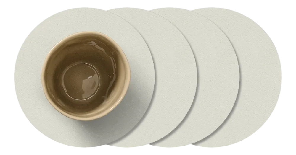 Lind DNA Onderzetter Glass Mat Circle Nupo Linen (Set van 4) Clearance